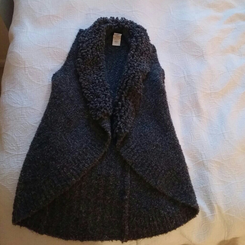 Grey vest from Anthropologie